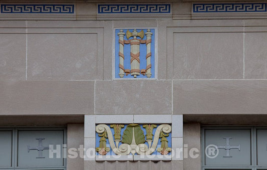 Photo- Exterior Detail, U.S. Post Office and Courthouse, Camden, New Jersey 2 Fine Art Photo Reproduction