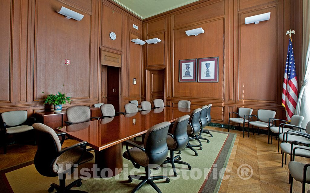 Photo - Executive suite boardroom, EPA East and West, located on 12th and Constitution Avenue, N.W. and part of the Federal Triangle, Washington, D.C.- Fine Art Photo Reporduction