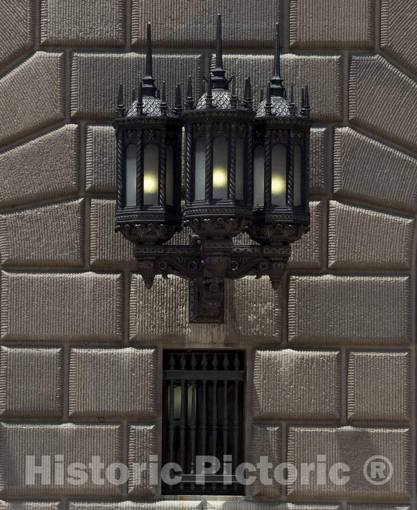 Photo - Lamp Detail, Herbert C. Hoover Building, U.S. Department of Commerce, Washington, D.C.- Fine Art Photo Reporduction