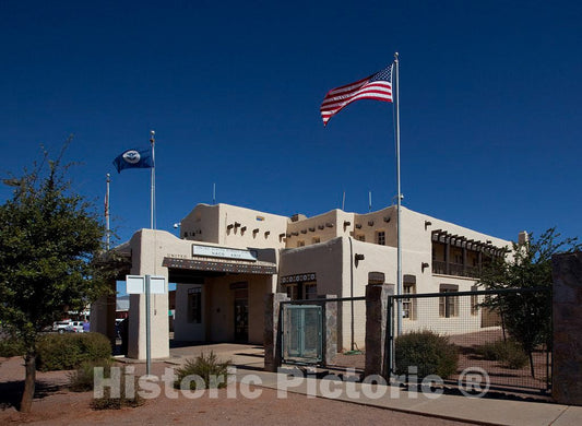 Photo - Exterior, Border Patrol Station, NACO, Arizona- Fine Art Photo Reporduction