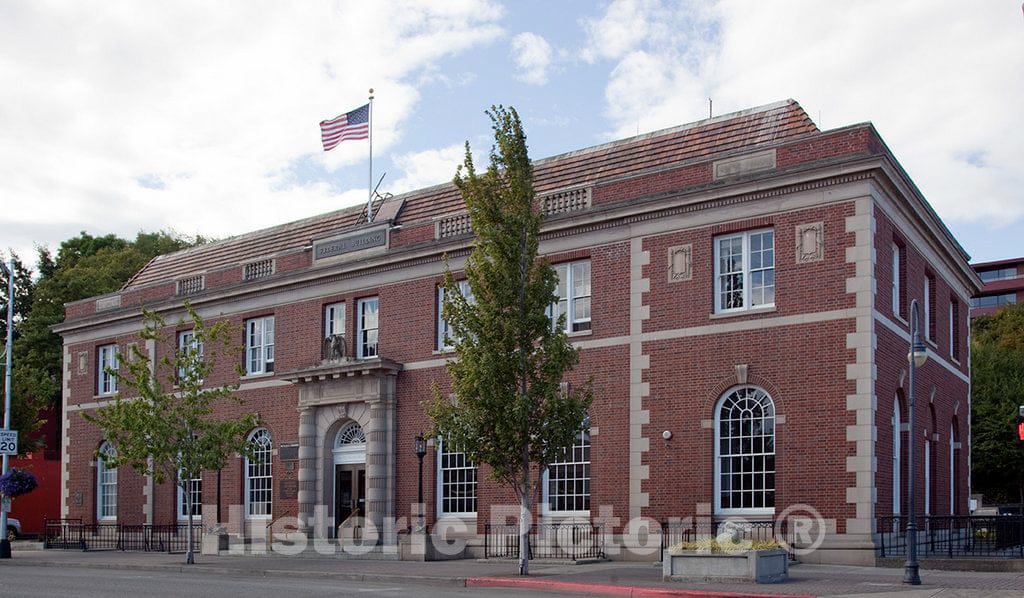 Photo - Exterior, Richard B. Anderson Federal Building, Port Angeles, Washington- Fine Art Photo Reporduction