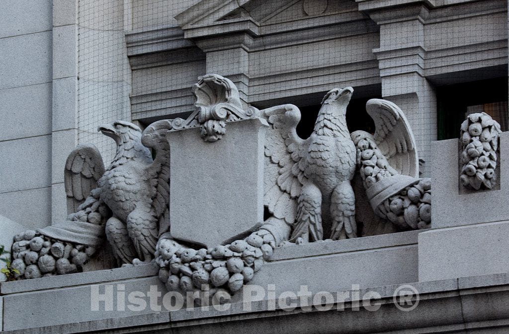 Photo- Exterior Detail, U.S. Custom House, San Francisco, California 1 Fine Art Photo Reproduction
