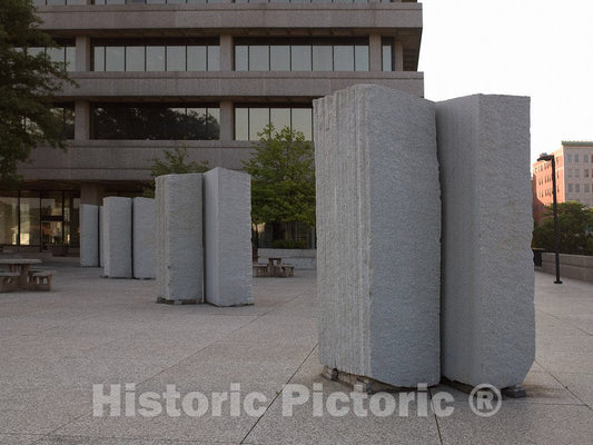 Photo- Outdoor Sculpture at The Seiberling Federal Building, Akron, Ohio 1 Fine Art Photo Reproduction