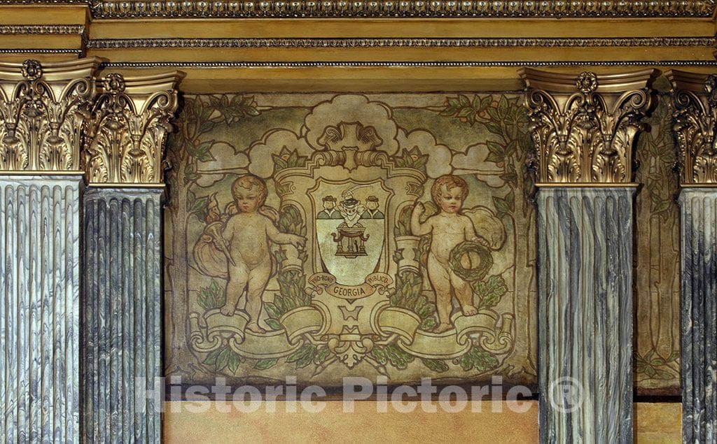 Indianapolis, in Photo - Fresco, Birch Bayh Federal Building, Indianapolis, Indiana