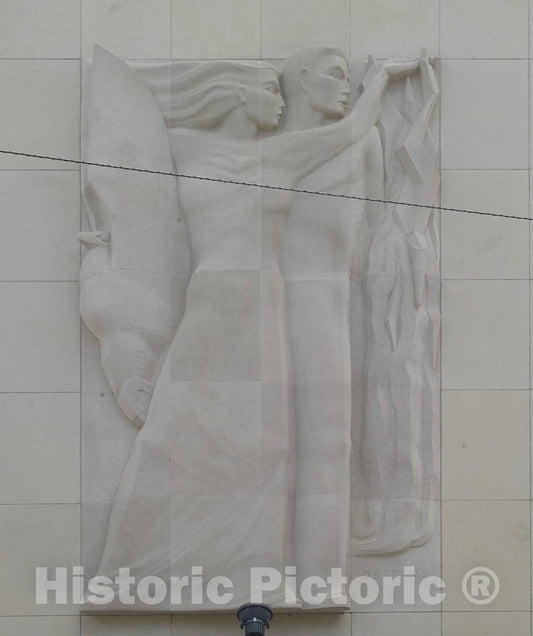 Photo - Sculpture Destiny at Federal Building & U.S. Courthouse, Oklahoma City, Oklahoma- Fine Art Photo Reporduction