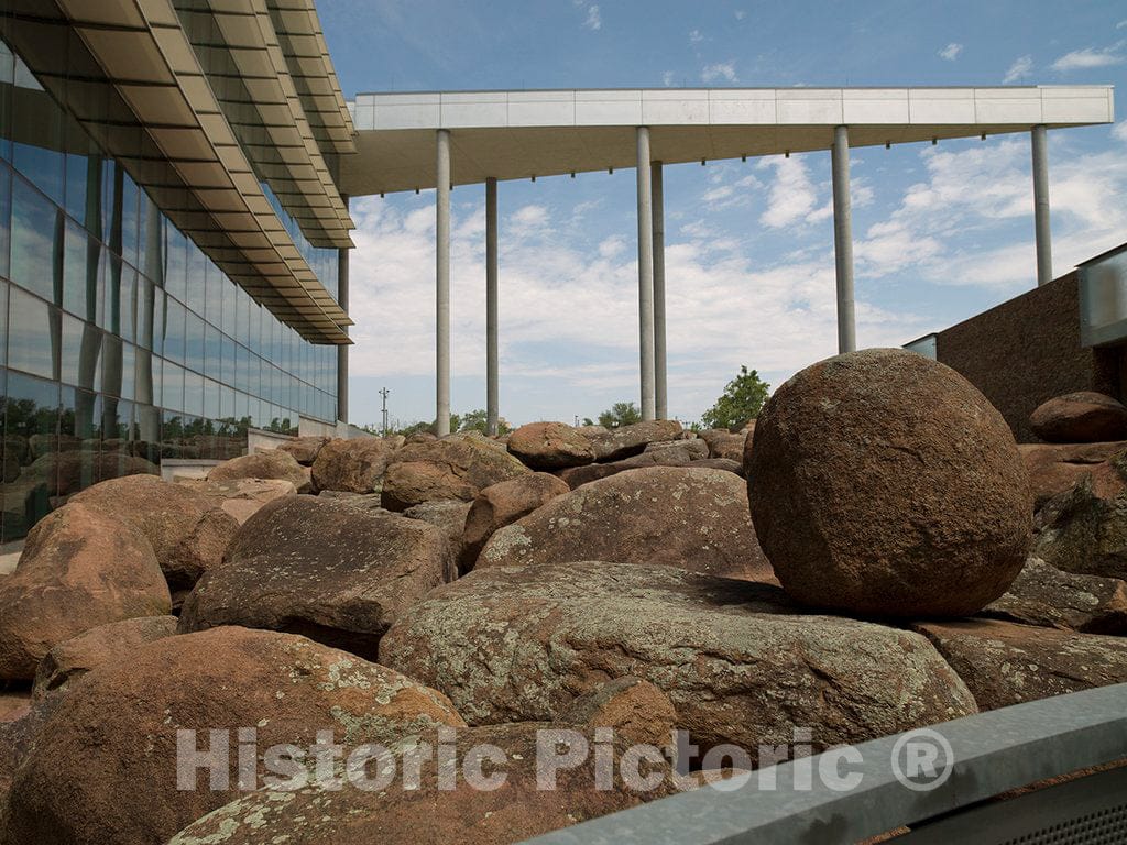 Photo - Architectural Art Foundation at Federal Building, Oklahoma City, Oklahoma- Fine Art Photo Reporduction