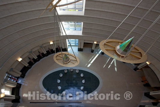 Photo - Sculpture The Decisions and Untitled Poetry by Rita Dove, at The Robert T. Matsui U.S. Courthouse, Sacramento, California- Fine Art Photo Reporduction