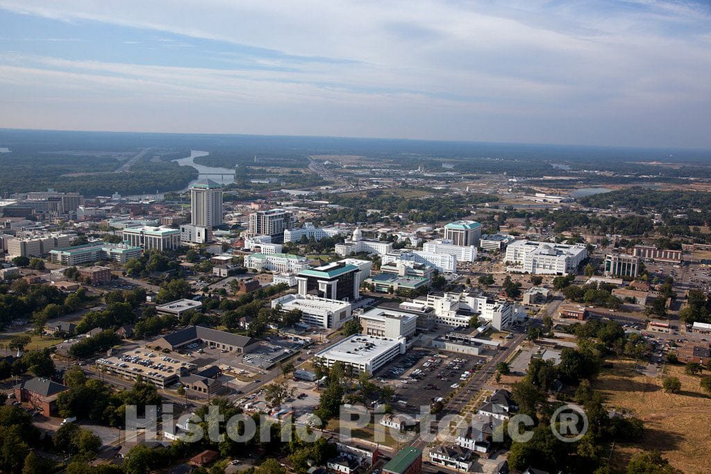 Photo- Aerial view of Montgomery, Alabama 2 Fine Art Photo Reproduction