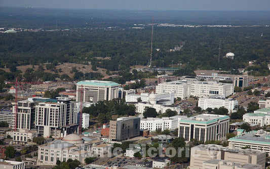 Photo- Aerial View of Montgomery, Alabama 3 Fine Art Photo Reproduction