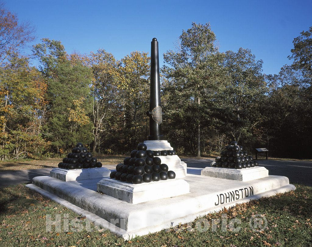 Shiloh, TN Photo - Site Where Confederate Gen. Albert Sidney Johnston Died, Shiloh National Military Park, Tennessee