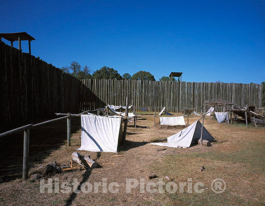 Photo - Prisoner Lean-TOS at Andersonville Prison, Andersonville, Georgia- Fine Art Photo Reporduction