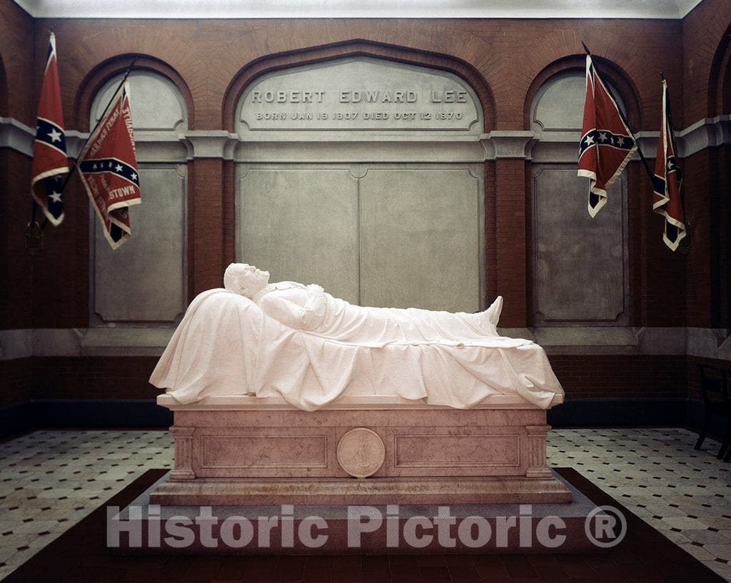 Photo - Recumbent Robert E. Lee, Washington & Lee University, Lexington, Virginia- Fine Art Photo Reporduction