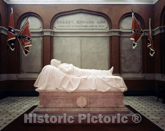 Photo - Recumbent Robert E. Lee, Washington & Lee University, Lexington, Virginia- Fine Art Photo Reporduction
