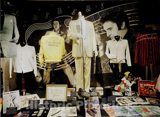 Las Vegas, NV Photo - Elvis Museum. Exhibit with Elvis Presley's personal belongings in Las Vegas, Nevada