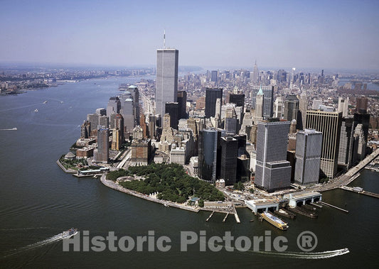 New York, NY Photo - Battery Park View, New York World Trade Center-