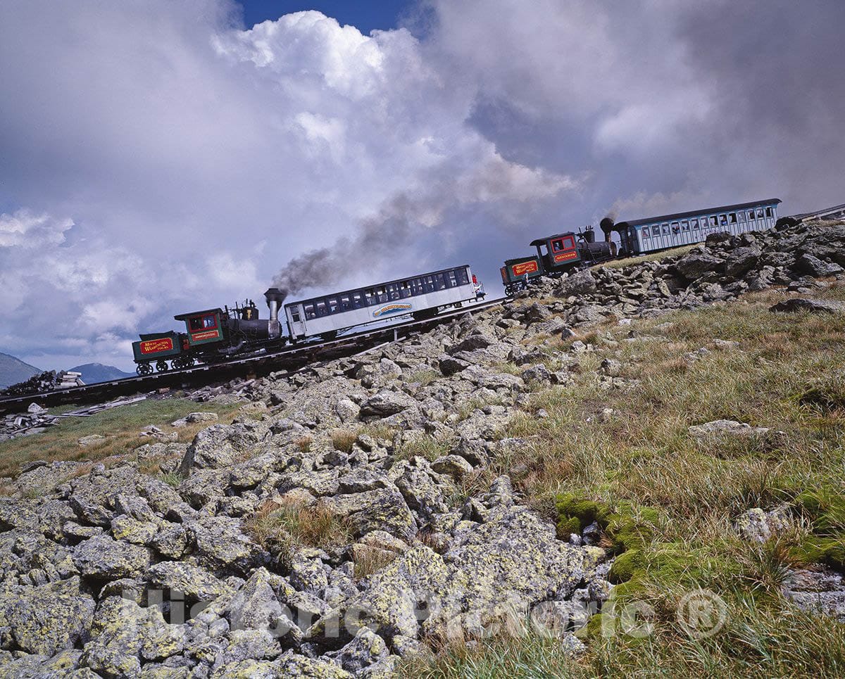 White Mountains, NH Photo - Mount Washington cog railway, New Hampshire