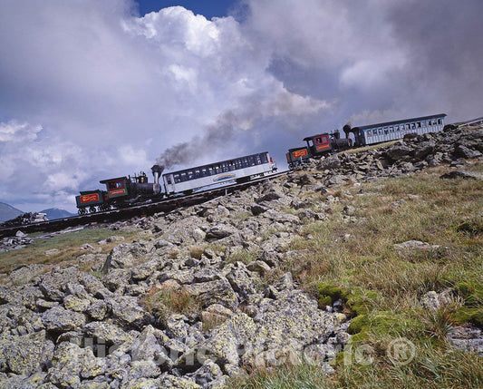 White Mountains, NH Photo - Mount Washington cog railway, New Hampshire