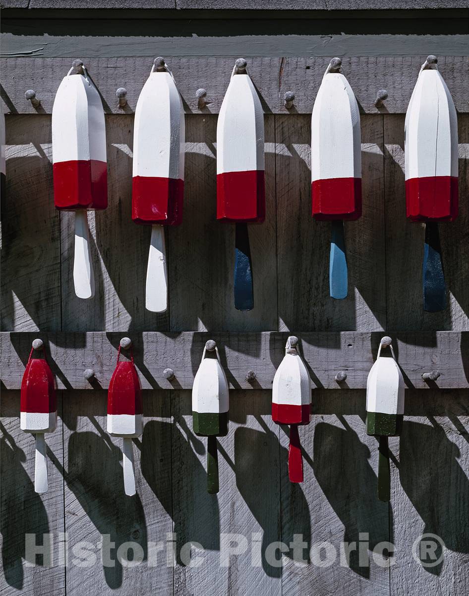 Photo - Buoy Display in New England- Fine Art Photo Reporduction