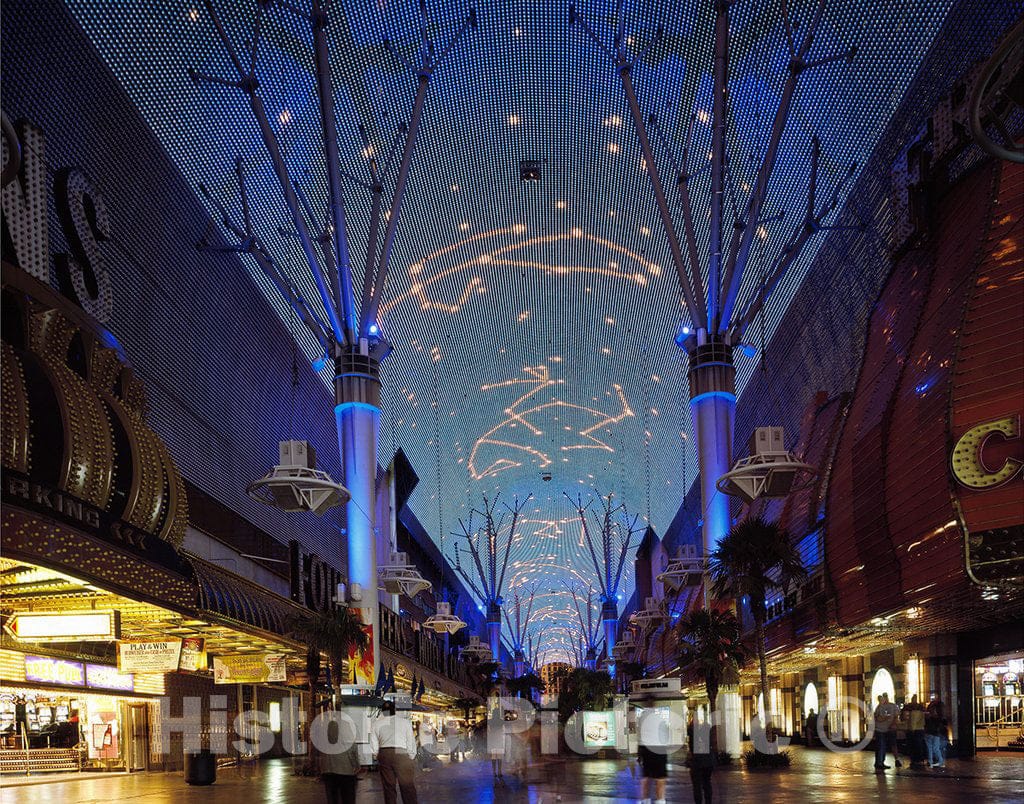 Las Vegas, NV Photo - Downtown 'Fremont Street Experience' Light Show, Las Vegas, Nevada