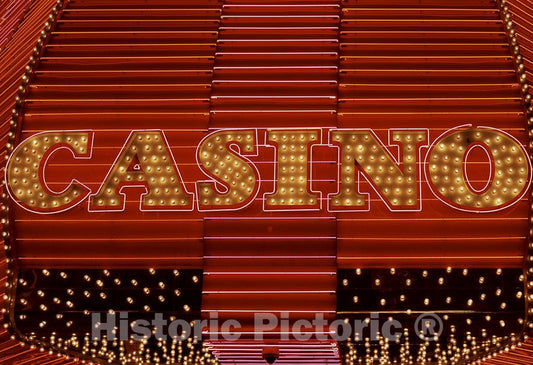 Las Vegas, NV Photo - Casino sign, Las Vegas, Nevada