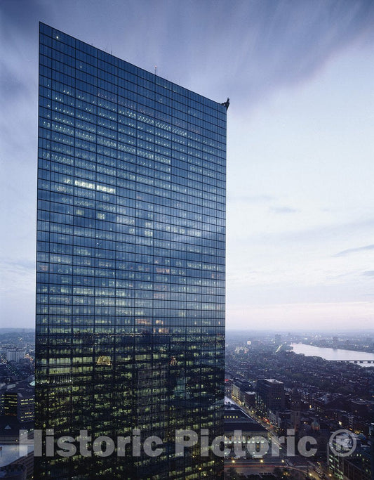 Boston, MA Photo - Dramatic View of John Hancock Building, Boston, Massachusetts-
