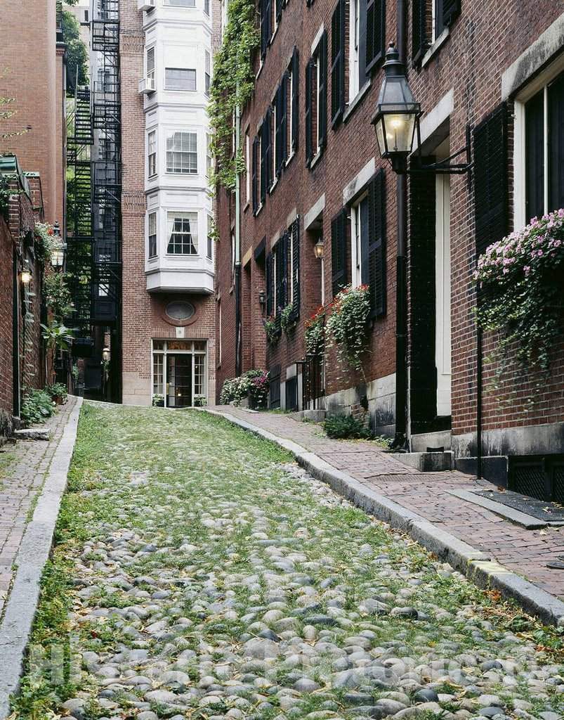 Photo - Beacon Hill, Boston, Massachusetts- Fine Art Photo Reporduction