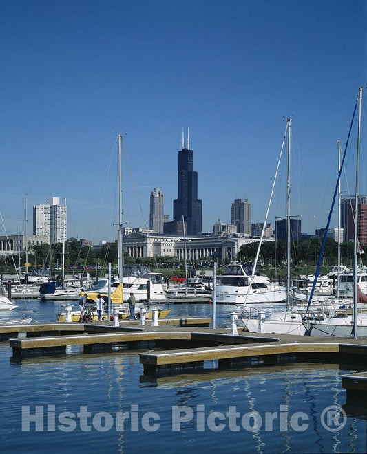 Chicago, IL Photo - Chicago Marina, Chicago, Illinois