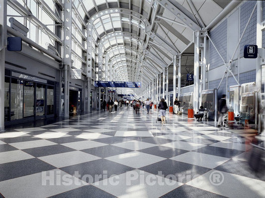 Chicago, IL Photo - O'Hare Airport Terminal, Chicago, Illinois