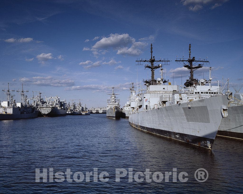 Philadelphia, PA Photo - Mothballed Navy Ship Fleet, Philadelphia, Pennsylvania