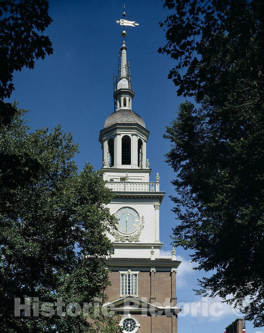 Philadelphia, PA Photo - Independence Hall Steeple, Philadelphia, Pennsylvania