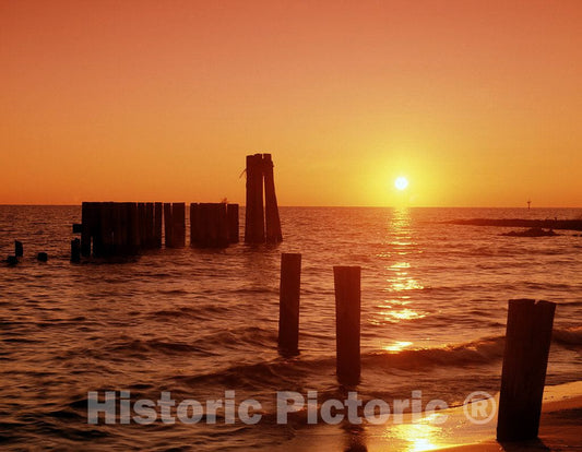 Photo - Chesapeake Bay sunset, Maryland- Fine Art Photo Reporduction