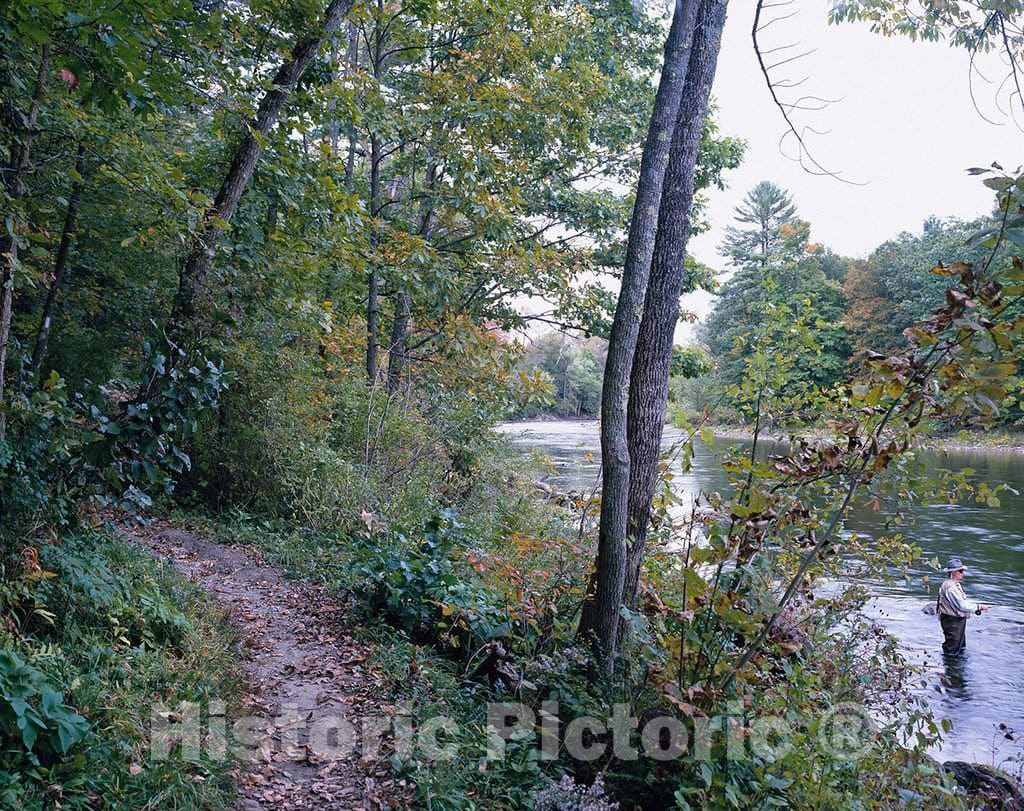Photo - Fisherman, Housatonic River, Appalachian Trail- Fine Art Photo Reporduction