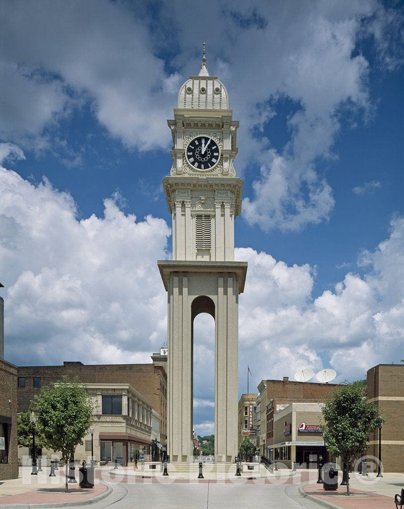 Dubuque, IA Photo - Clock Tower, Dubuque, Iowa