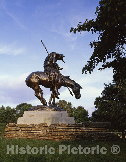 Waupun, WI Photo - End of The Trail Statue, Waupun, Wisconsin