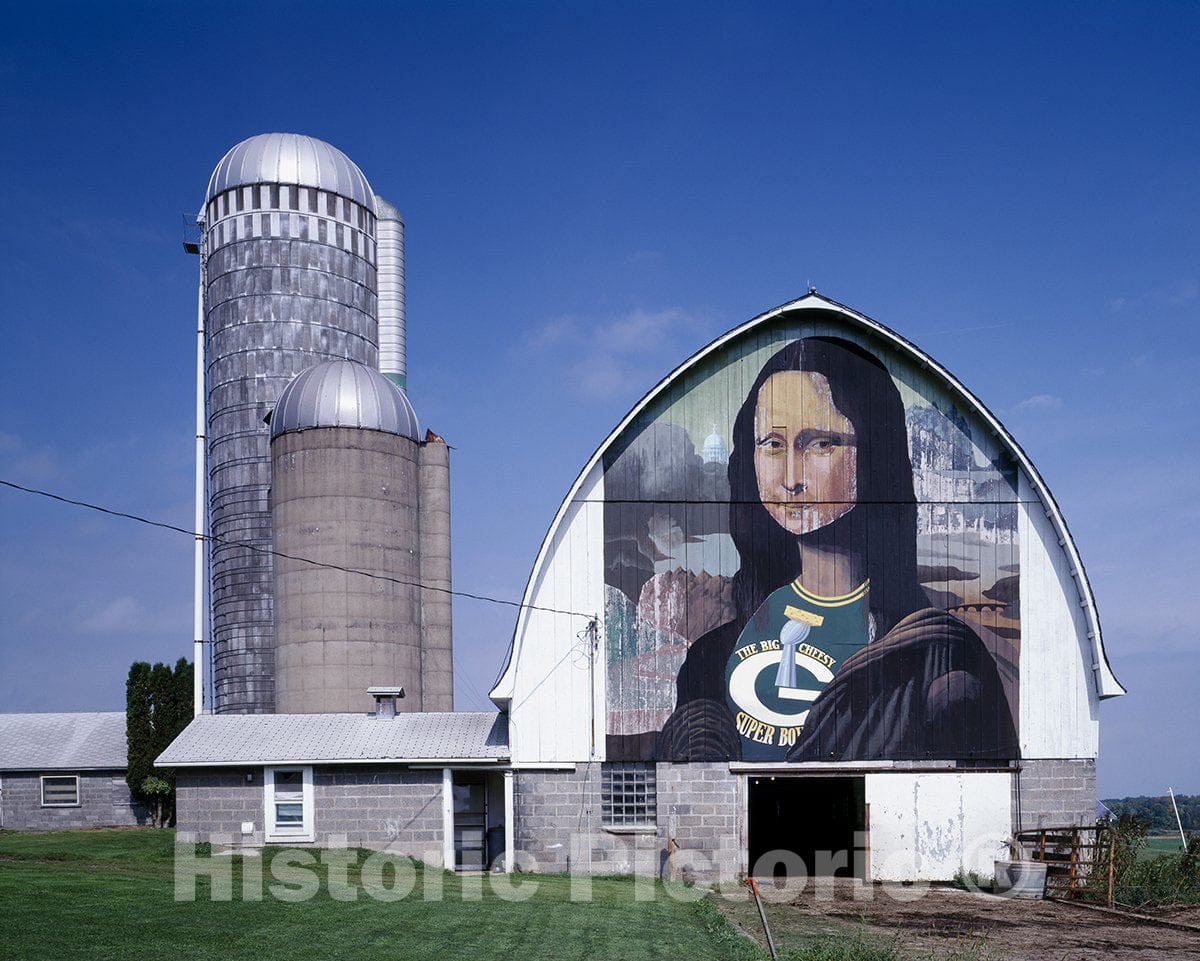 Wisconsin Photo - Mona Lisa barn Art, Wisconsin