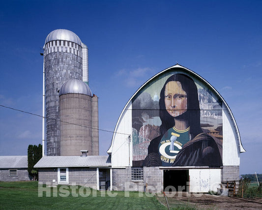 Wisconsin Photo - Mona Lisa barn Art, Wisconsin