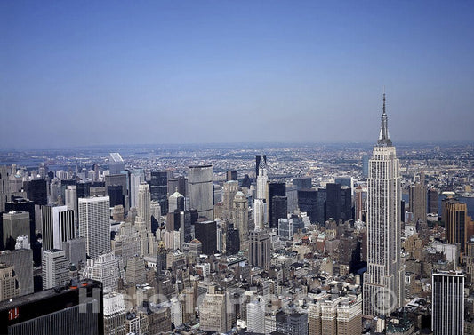 New York, NY Photo - Empire State Building Looms Above Manhattan, New York, New York