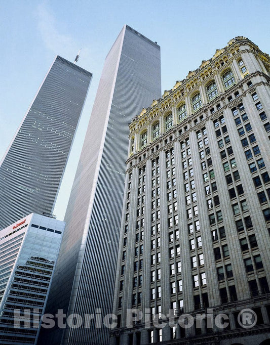 New York, NY Photo - World Trade Center Towers, 90 West St. building, New York, New York