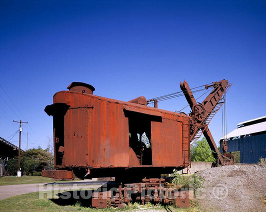 Birmingham, AL Photo - Rusted steam Shovel at Sloss Furnaces National Historic Landmark, Birmingham, Alabama