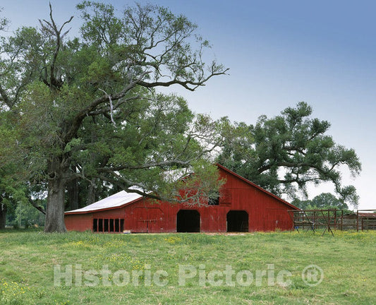 Louisiana Photo - Attractive barn in Louisiana's Cajun Country