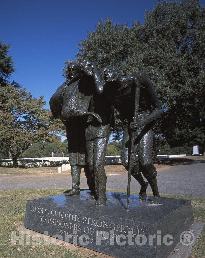 Georgia Photo - Monument to Prisoners of War,"The Georgia Monument", sculpted by William Thompson, at the south entrance to the National Cemetery, Andersonville, Georgia