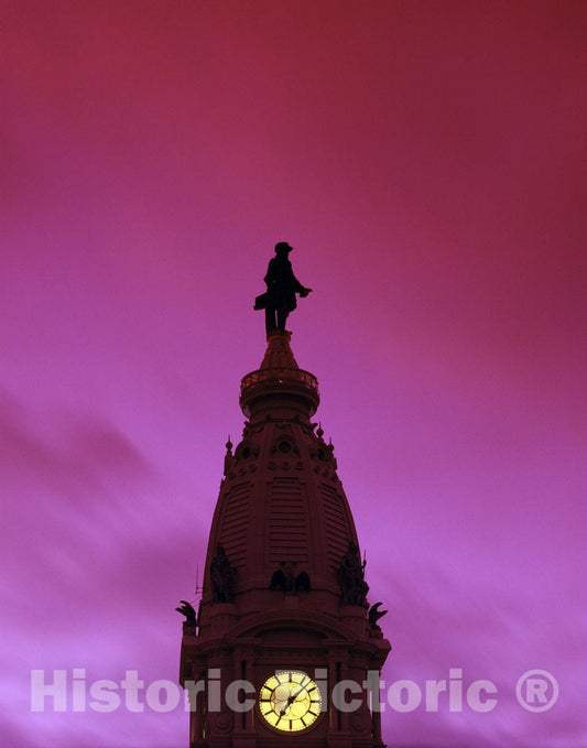 Philadelphia, PA Photo - Billy Penn Statue on City Hall-