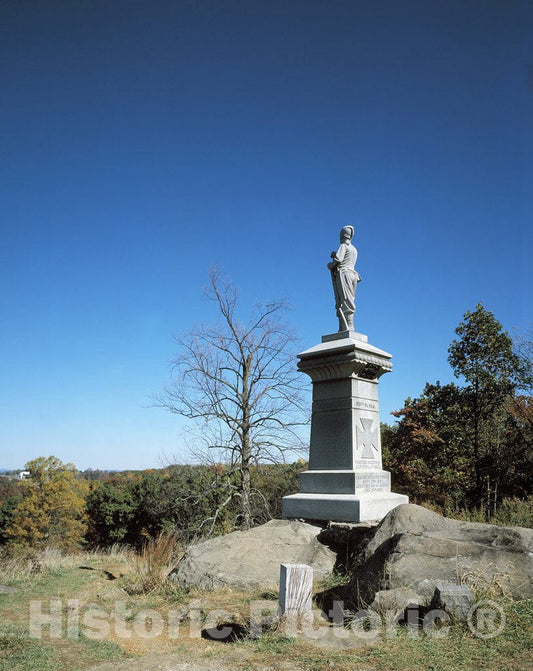 Gettysburg, PA Photo - Monument to The 155th Pennsylvania Volunteers at Little Round Top, Gettysburg National Military Park, Gettysburg, Pennsylvania