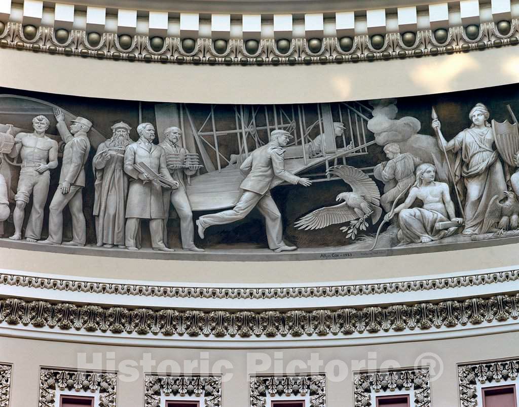 Photo - Wright Brothers Frieze in U.S. Capitol Dome, Washington, D.C.- Fine Art Photo Reporduction