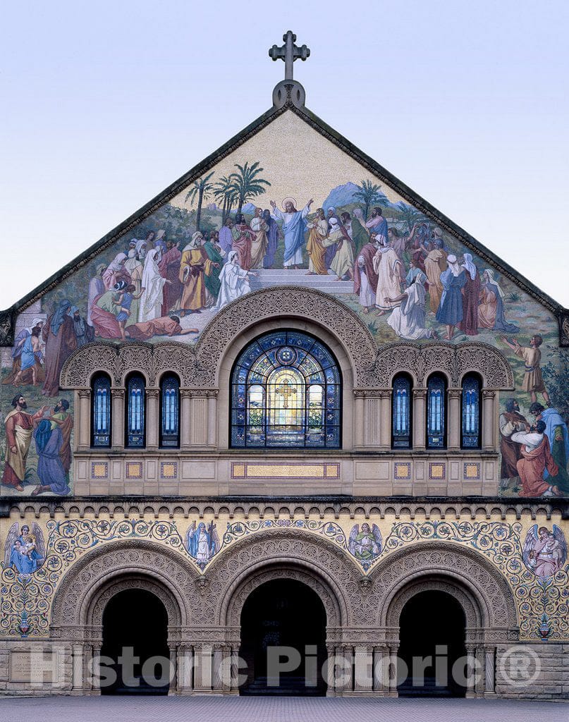Palo Alto, CA Photo - Stanford Memorial Arch at Stanford University, Palo Alto, California