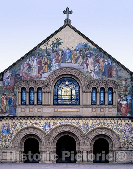 Palo Alto, CA Photo - Stanford Memorial Arch at Stanford University, Palo Alto, California