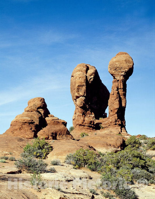 Arches National Park, UT Photo - Sandstone Pillars, Arches National Park, Utah