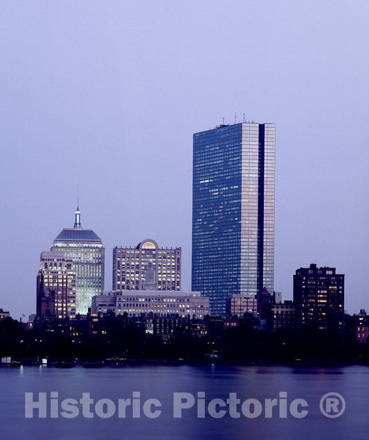 Boston, MA Photo - View at dusk, Boston, Massachusetts