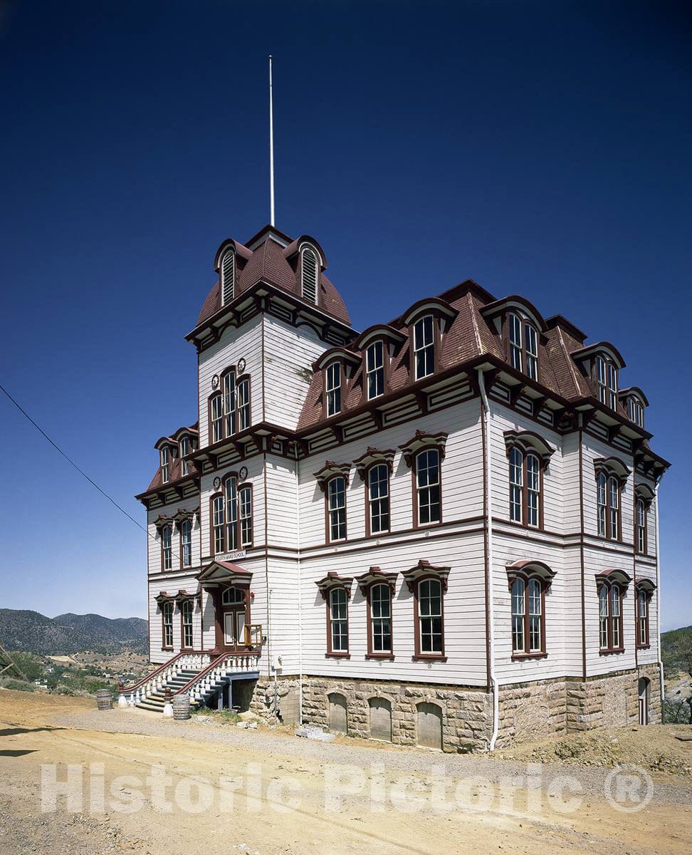 Photo - Fourth Ward School, Virginia City, Nevada- Fine Art Photo Reporduction