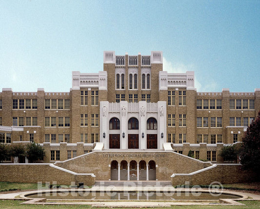 Little Rock, AR -Photo - Desegregation Landmark, Little Rock Central High School-